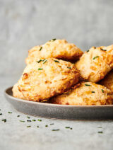 plate of drop biscuits
