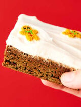 Gingerbread Cookie Bars. A cross between a cookie and a brownie, these bars are soft, chewy, dense, yet so light and full of cozy gingerbread spices. Perfect served warm with vanilla ice cream or served room temperature or chilled with an easy fluffy cream cheese frosting! showmetheyummy.com #gingerbread #cookie #bars #creamcheese #frosting