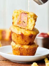 {New!} #ad Jalapeno Cheddar Sausage Corn Muffins Recipe. Corn bread muffins made with corn muffin mix, sour cream, eggs, honey, buttermilk, salt, and sharp cheddar cheese stuffed with jalapeno and cheddar smoked sausage links. Served with honey or ketchup and mustard! Quick, easy, versatile, and of course, delicious! showmetheyummy.com Made in partnership w/ @EckrichMeats #jalapeno #cheddar #sausage #cornbread #muffins