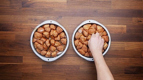 finished monkey bread in cake pans
